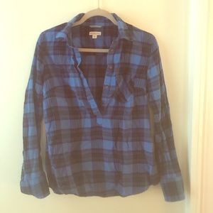Plaid 1/2 button down